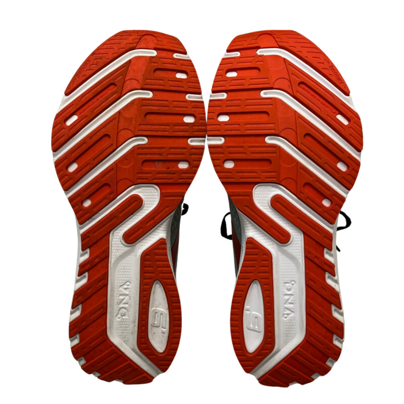 Brooks Luanch 9 Sneakers<br />
Color: Sage and Red<br />
Size: 7.5<br />
Insoles: SuperFeet