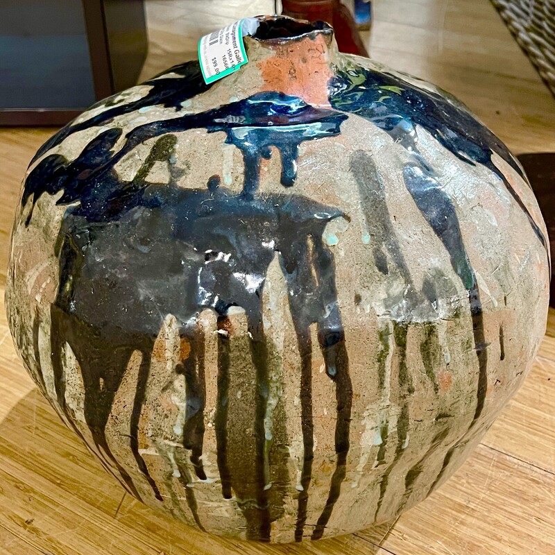 Jar Ceramic Drip Glaze