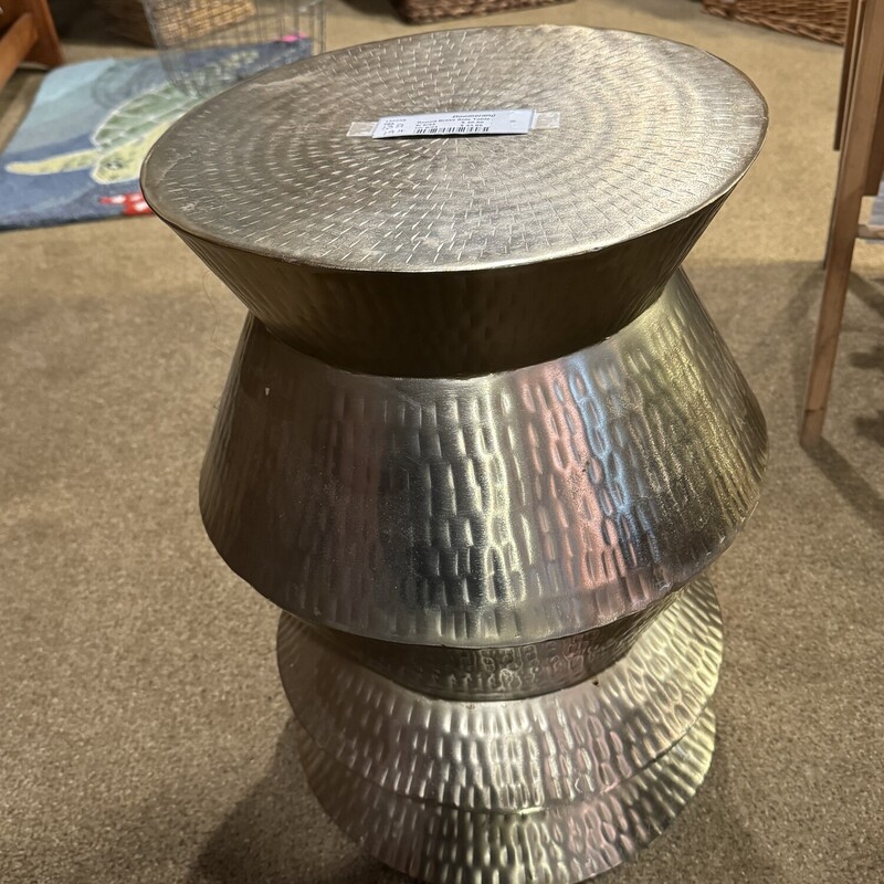 Round Brass Side Table