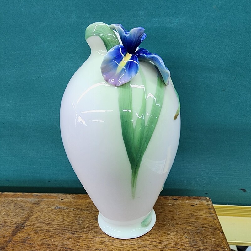 Franz Vase, Iris/Bird, Size: FZ00246