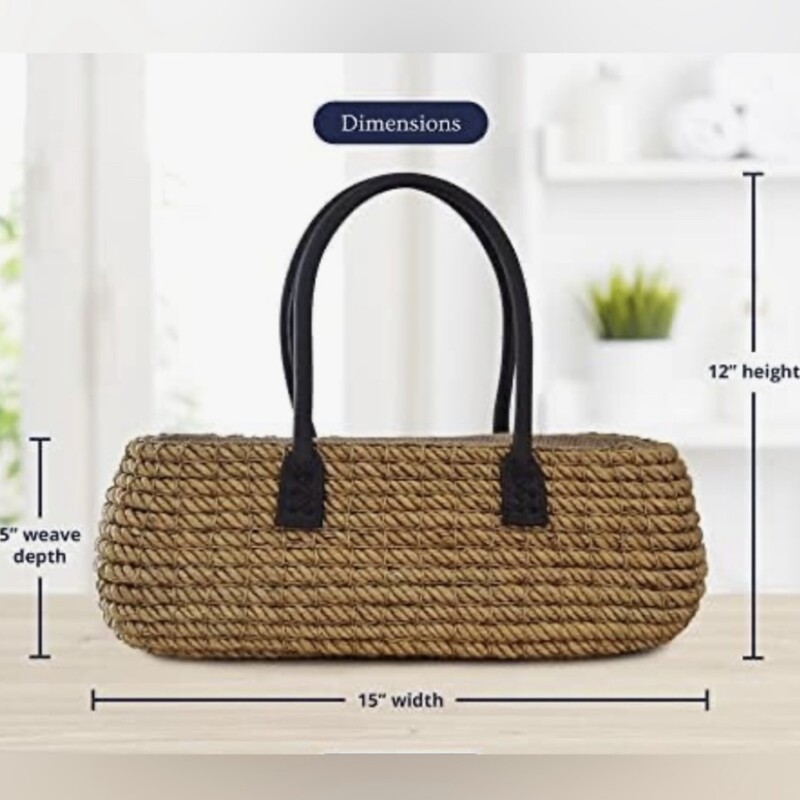 Le Panier Moises Natural Moses Bag<br />
100% NATURAL & HAND-WOVEN : This handbag is made of 100% natural Abaca plant fiber and 100% Napa leather handles. This is the strongest natural plant fiber and does not swell or lose strength in water. This hand-crafted hand bag for women is sturdy as well as effortlessly chic and stylish.<br />
UNIQUE SHAPE. Thanks to its unique shape, this handbag has enough capacity to carry a wallet, cell phone, keys, cosmetics, glasses and many other daily essentials. No need to “dig deep”. Lightweight and durable exterior sits anywhere, taking up little space. Wide, fully lined interior design and one compartment pocket offer easy access to items inside. Zipper top closure protects items and adds sophistication.<br />
ALL SEASON HANDBAG. Perfect for daily use and suitable for travel, leisure or business. This will be your everyday hand-woven \"all season\" handbag.<br />
SUSTAINABLE AND ECO-FRIENDLY. The Le Panier MoÏses handbag is hand-woven by women artisans for women making it eco-friendly. It supports sustainable fashion that allows you to stand out wherever you carry your bag. We love the thoughtful attention to the materials used and hopes to reduce our dependence on plastics or any combination of toxic chemicals.<br />
MEMORABLE GIFT FOR WOMEN. Each signature Le Panier MoÏses handbag is handmade by skilled female weavers making each piece unique as no two are exactly alike. This makes our beautiful and timeless handbag a perfect gift for anyone close to your heart.