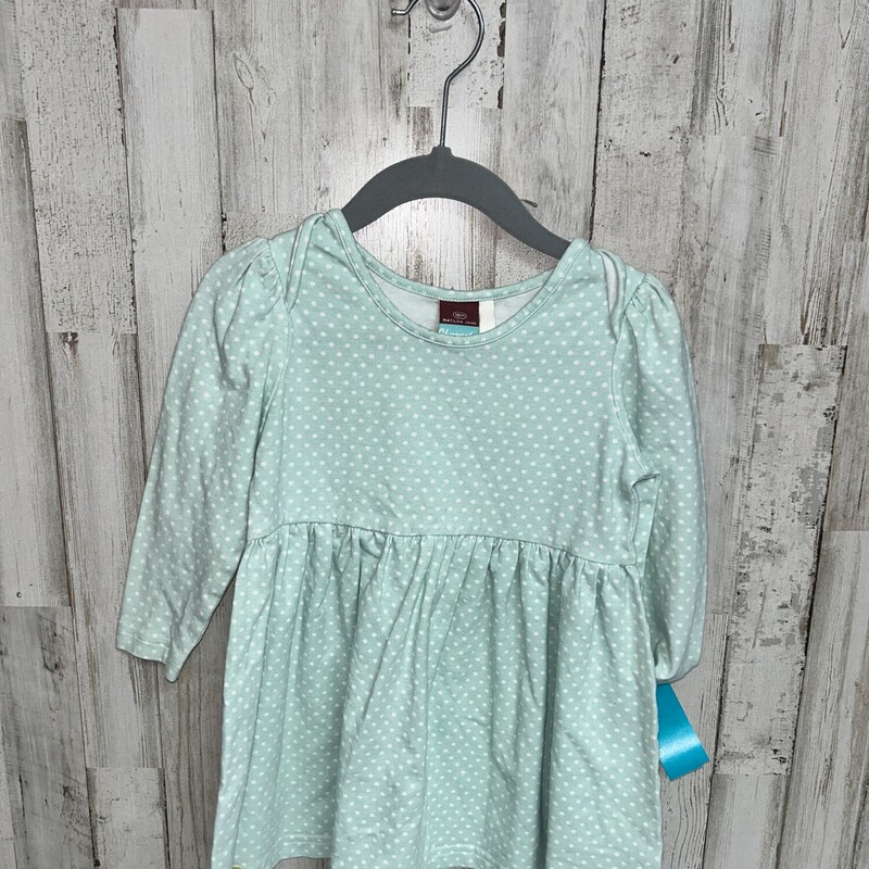 18M Mint Polka Dot Dress, Green, Size: Girl 18-24