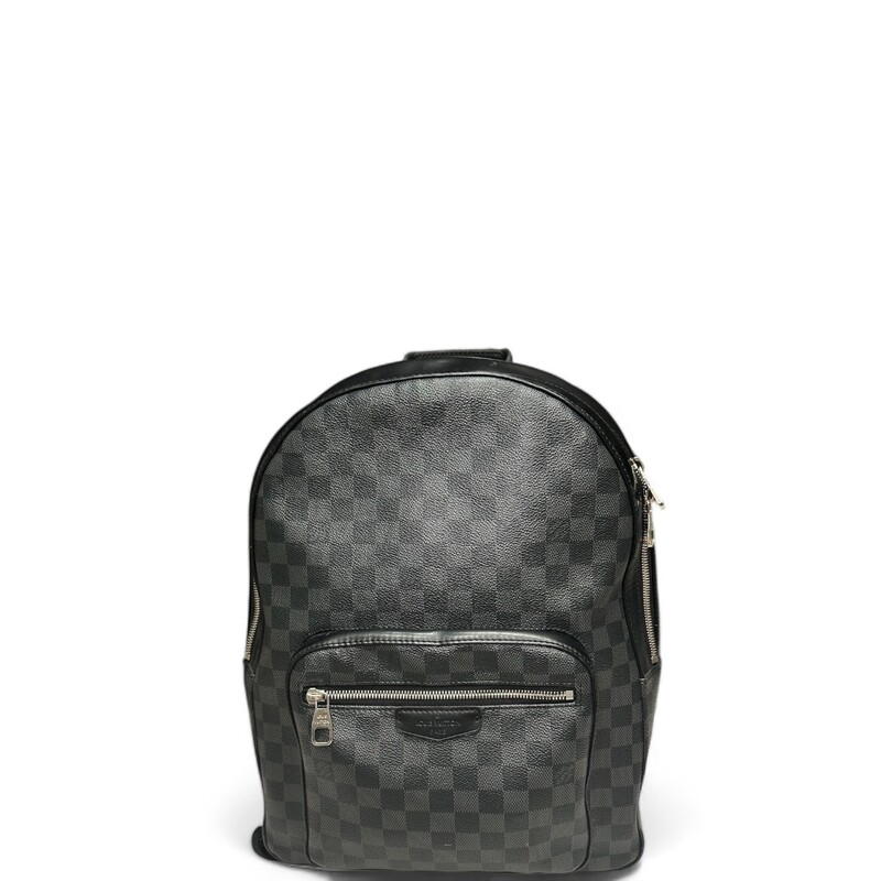 Louis Vuitton Josh, Graphite Backpack

Date Code: DR4177

Dimensions:
Base length: 12 in
Height: 16 in
Width: 4.75 in
Drop: 2 in
Drop: 14 in