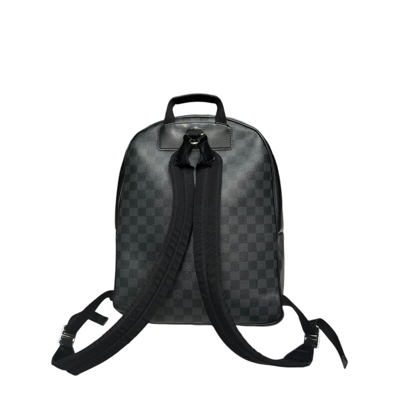 Louis Vuitton Josh, Graphite Backpack<br />
<br />
Date Code: DR4177<br />
<br />
Dimensions:<br />
Base length: 12 in<br />
Height: 16 in<br />
Width: 4.75 in<br />
Drop: 2 in<br />
Drop: 14 in