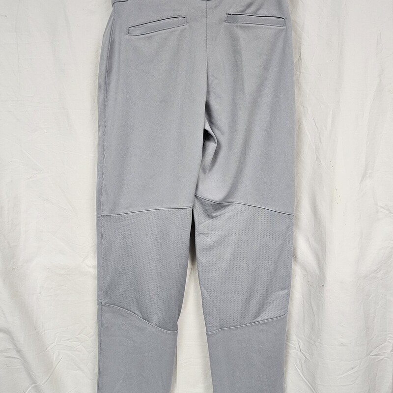 Nike Team Kids Baseball Pants<br />
Gray<br />
Size: Yth XL<br />
Button Waist<br />
Open Hem<br />
New with Tags