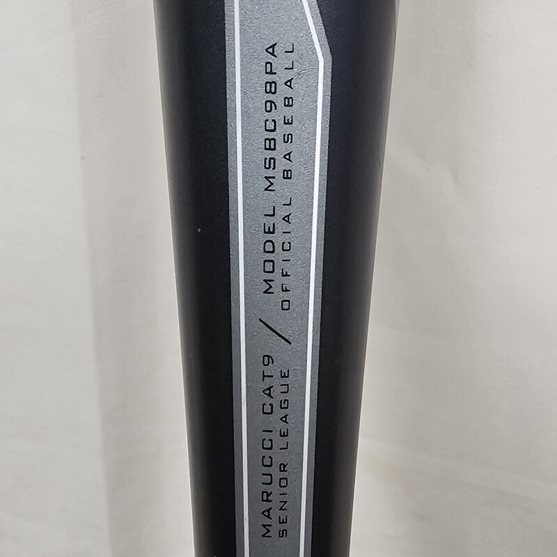 Marucci Cat9 Limited<br />
AZR Alloy<br />
Drop 8 (-8)<br />
2-3/4in barrel<br />
USSSA Certified, 1.15 BPF, NTS tested<br />
Senior League Bat<br />
Size: 31in 23oz