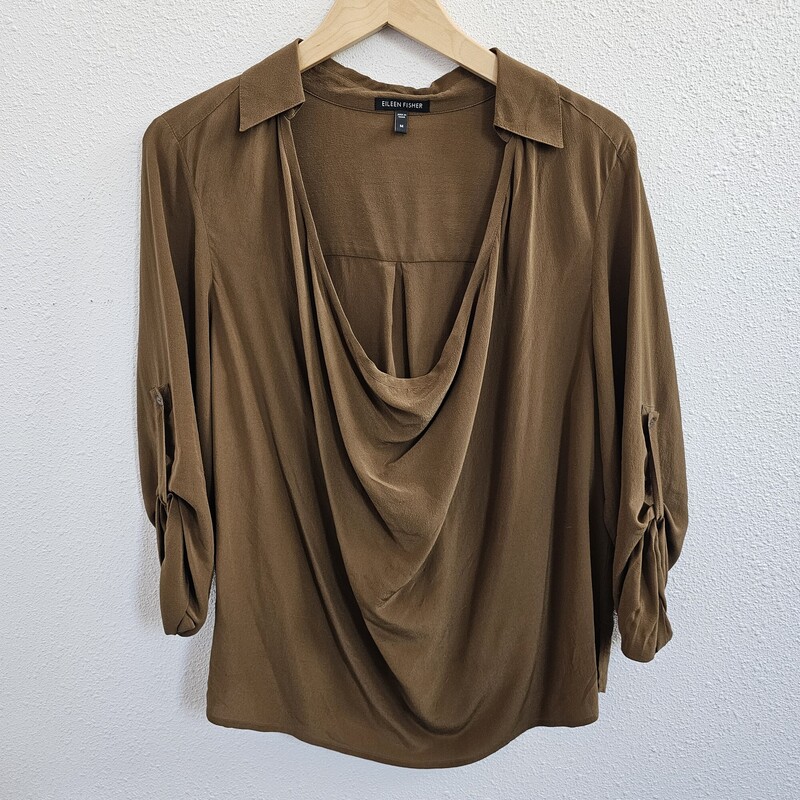 Eileen Fisher, Olive, Size: Medium