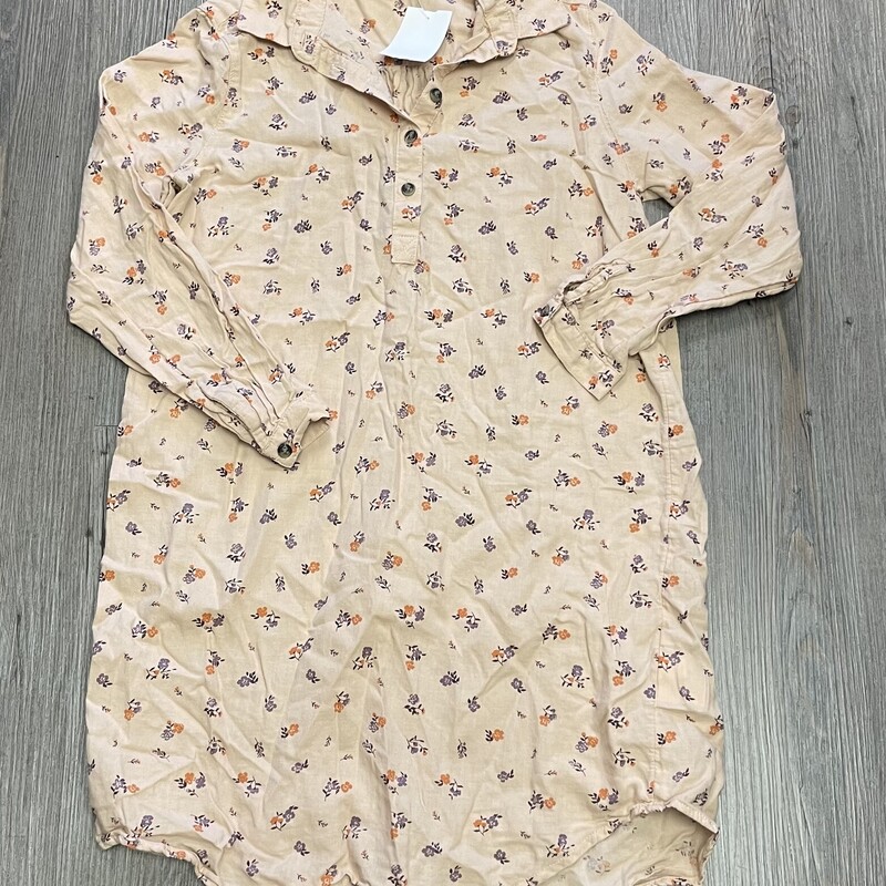 H&M LS Dress, Floral, Size: 8Y