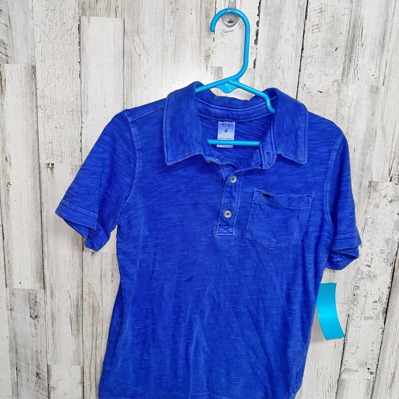 4 Blue Polo, Blue, Size: Boy 2T-4T