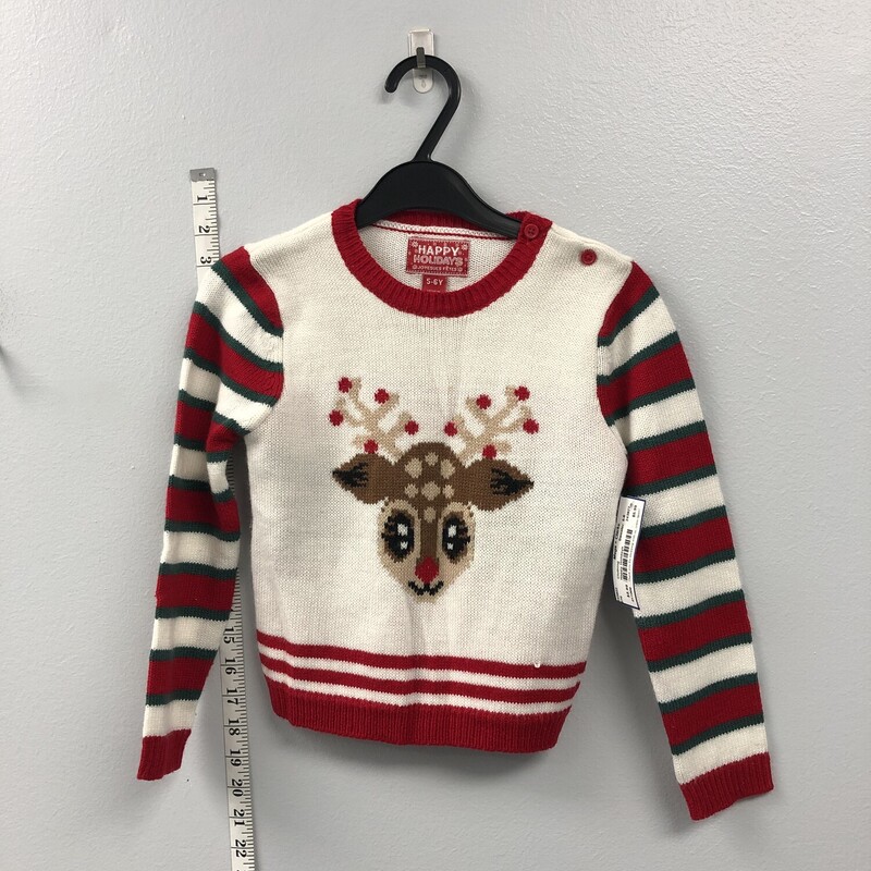 Happy Holidays, Size: 5-6, Item: Sweater