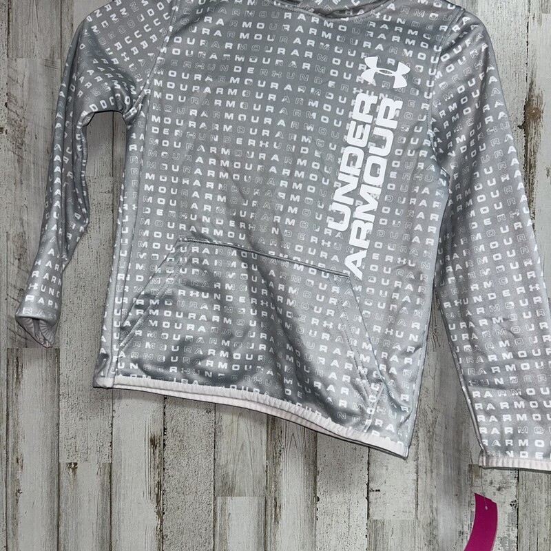 6/7 Grey Printed Hoodie, Grey, Size: Girl 6/6x