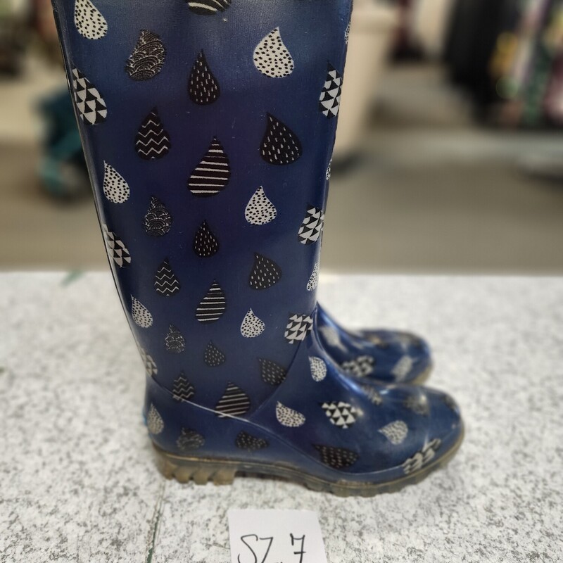 Toms Navy Rain Boots