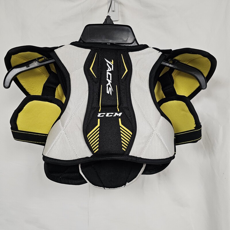 CCM Super Tacks Youth Shoulder Pads<br />
Size: Yth Small<br />
Pre-owned