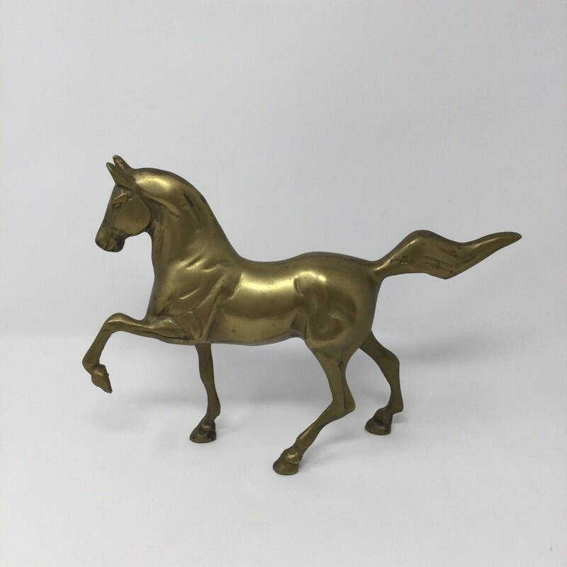 Brass Horse Sculpture,
Brass,
Size: 8 X 10 In