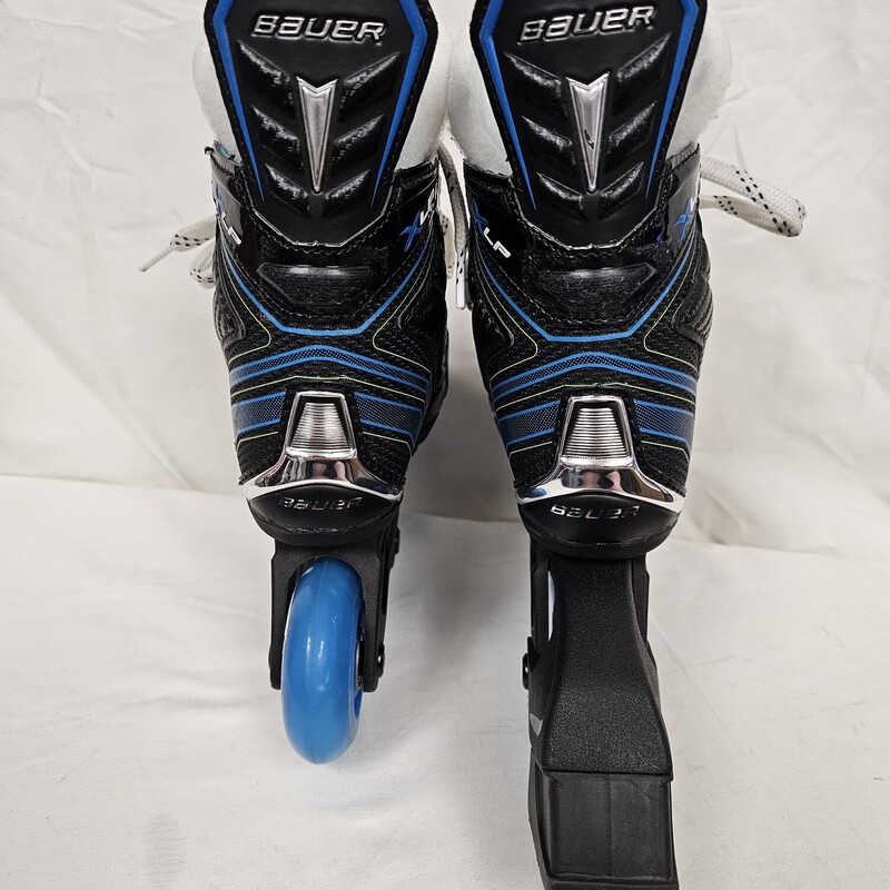 Bauer XLP Adjustable Roller Hockey Skates
Youth
Sizes: Y7-Y10
Comes with 2 sets of inserts: Y7-Y8 & Y9-Y10
Quick Adjust
Pre-owned, some scratches on toes, barely any wear on the wheels