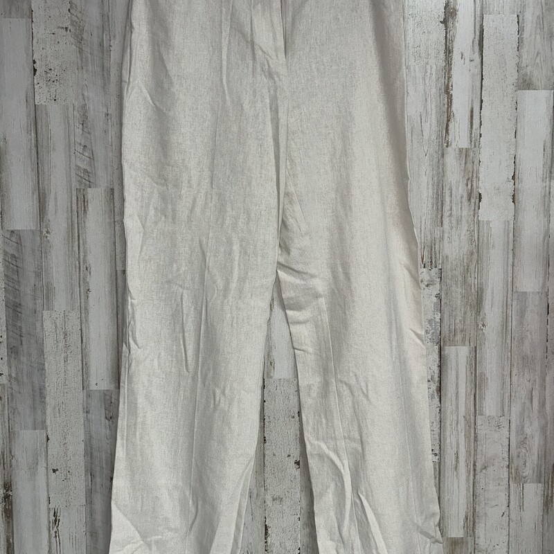 Sz8 Beige Linen Pants, Beige, Size: Ladies M