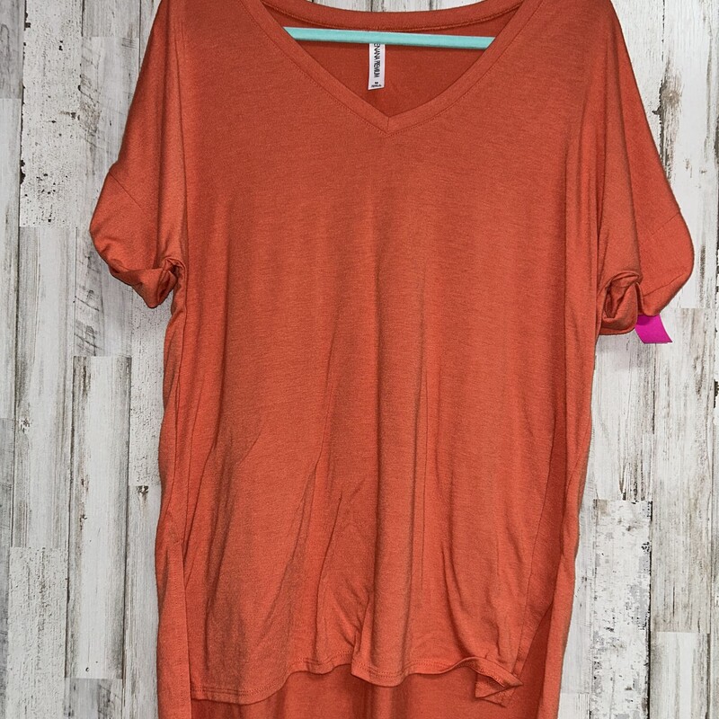 M Orange Vneck Top, Orange, Size: Ladies M