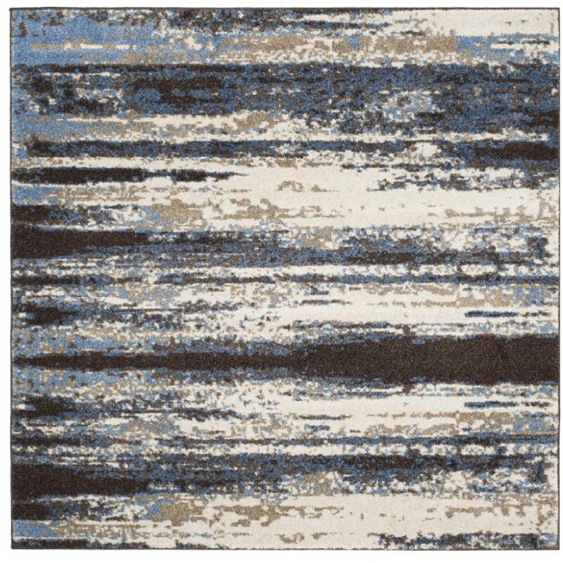 Safavieh Retro Collection Rug
Blue Brown Cream Size: 8 x 8 Square