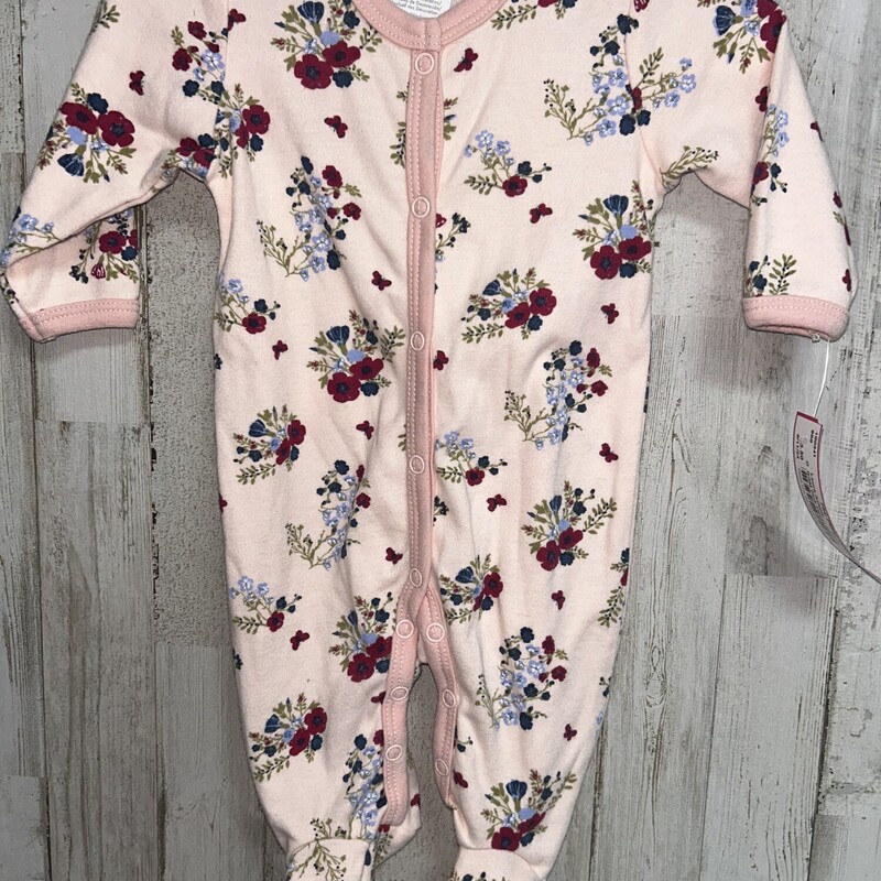 0/3M Pink Floral Sleeper