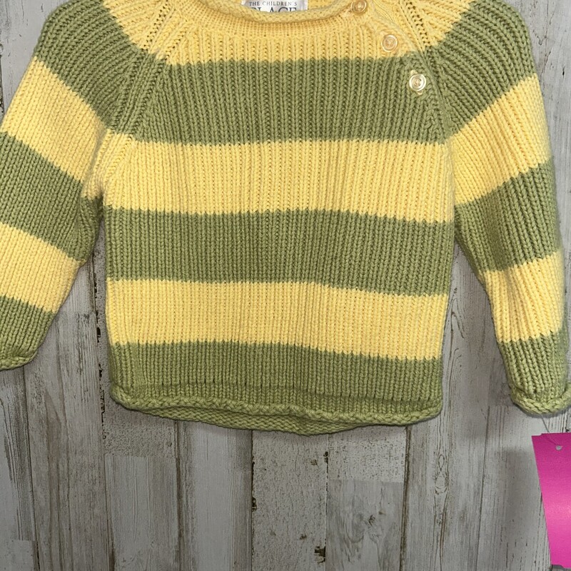 6/9M Green Stripe Sweater