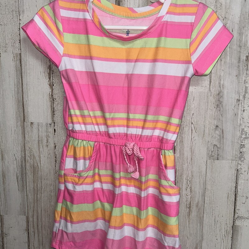 3T Pink Striped Pocket Dr