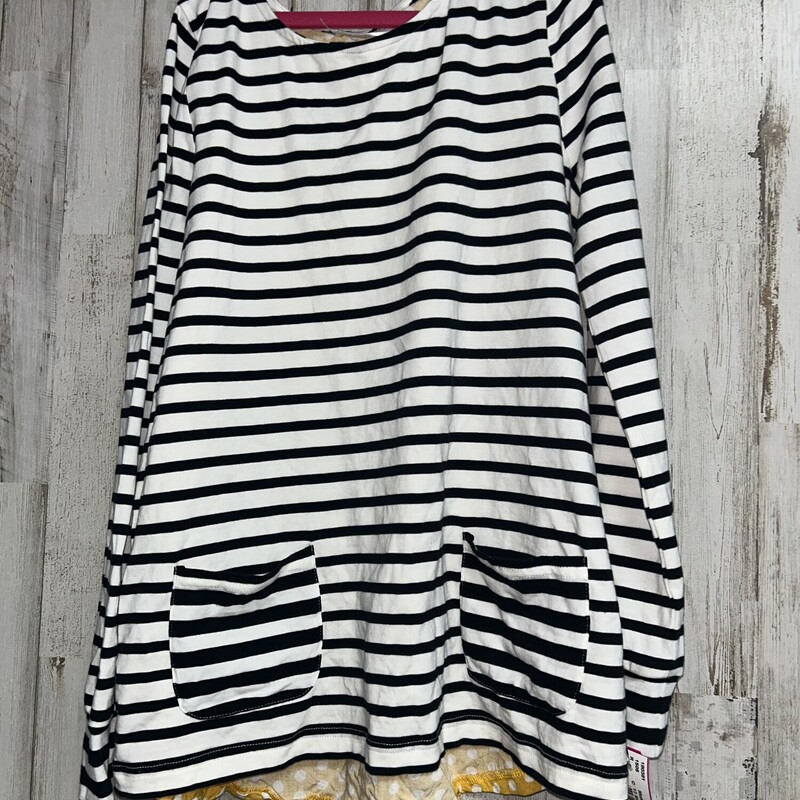 12 Black Striped Longslee, Black, Size: Girl 10 Up