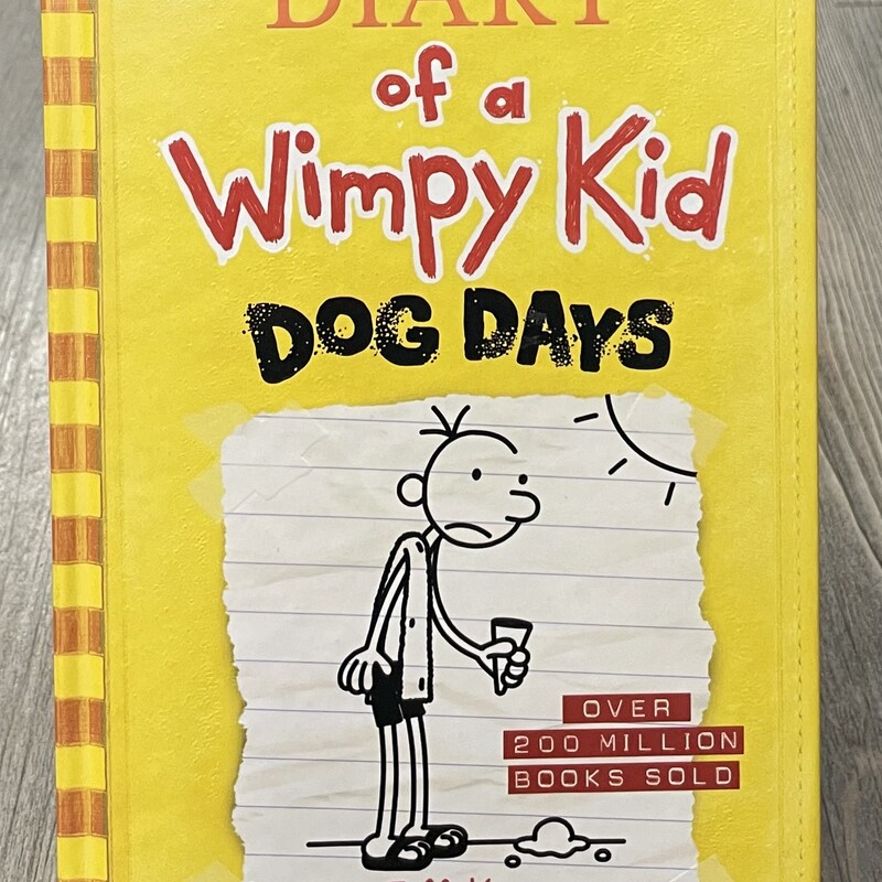 Diary Of A Wimpy Kid #4, Yellow, Size: Hardcover