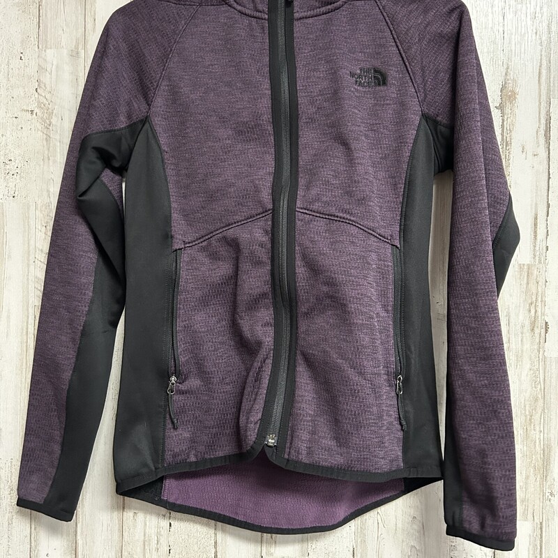 S Purple Print Zip Jacket