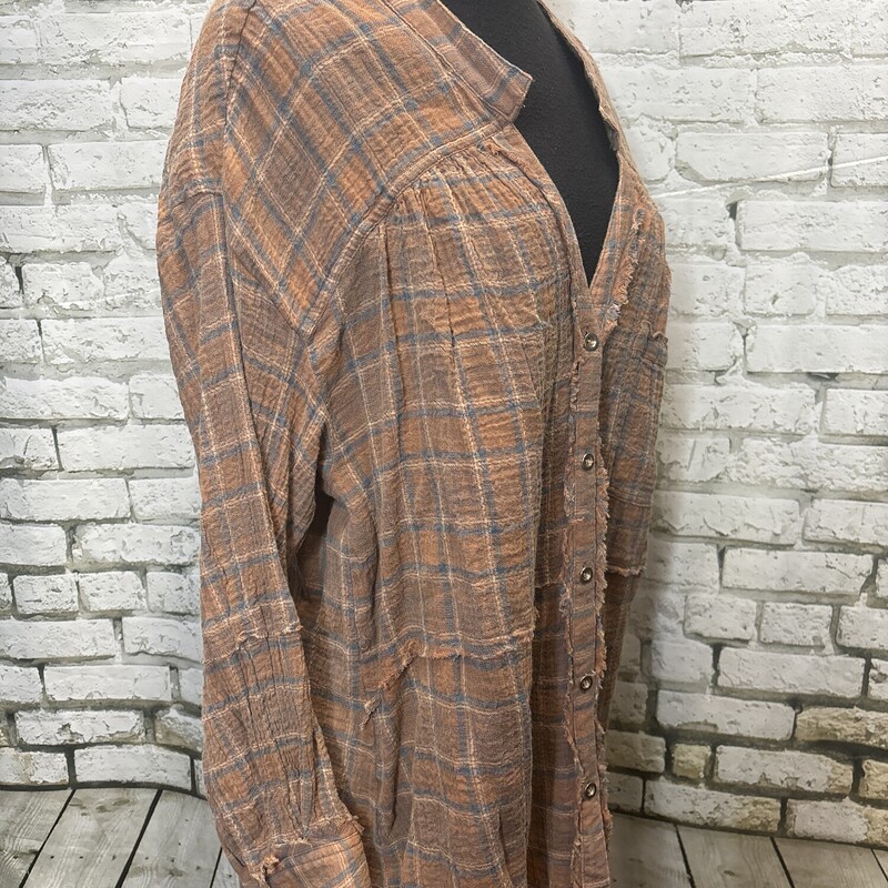 Blueb, Plaid, Size: Small