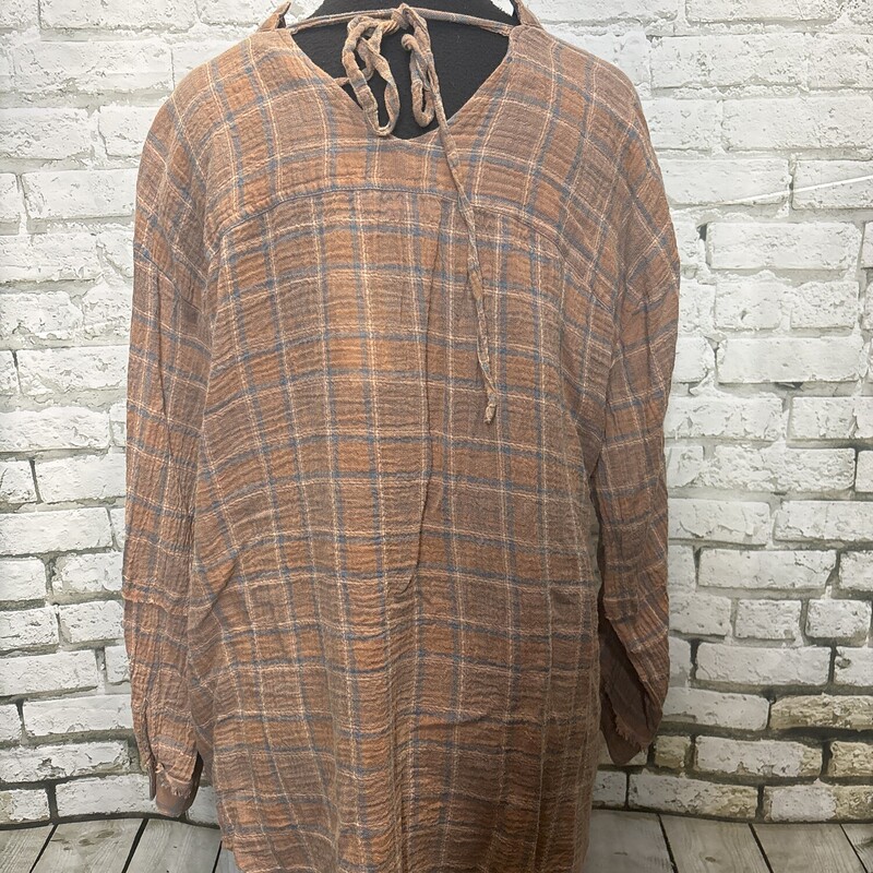 Blueb, Plaid, Size: Small