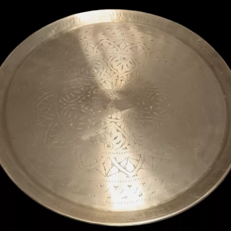 Poyyery Barn Mandala Tray
Etched Brass
Size: 22.5
Not For Food Use-Decorative Only
Retail $145