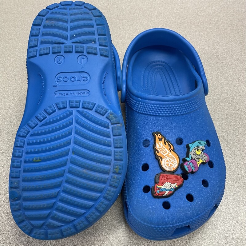 Crocs Clogs, Blue, Size: 2Y