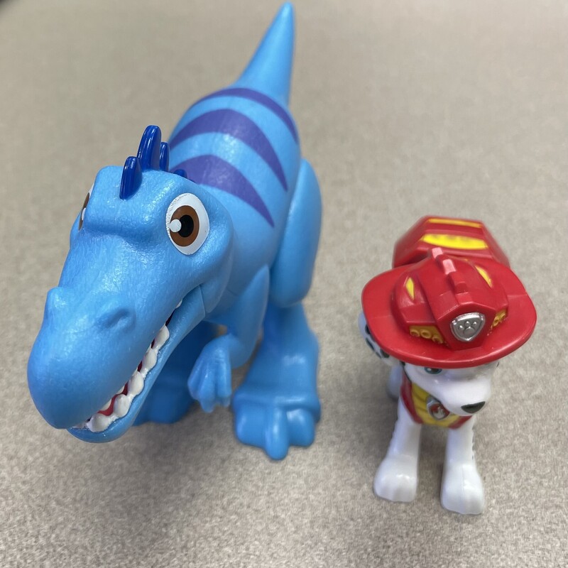 Paw Patrol Dino Rescue Marshall, Blue/red, Size: 2pc