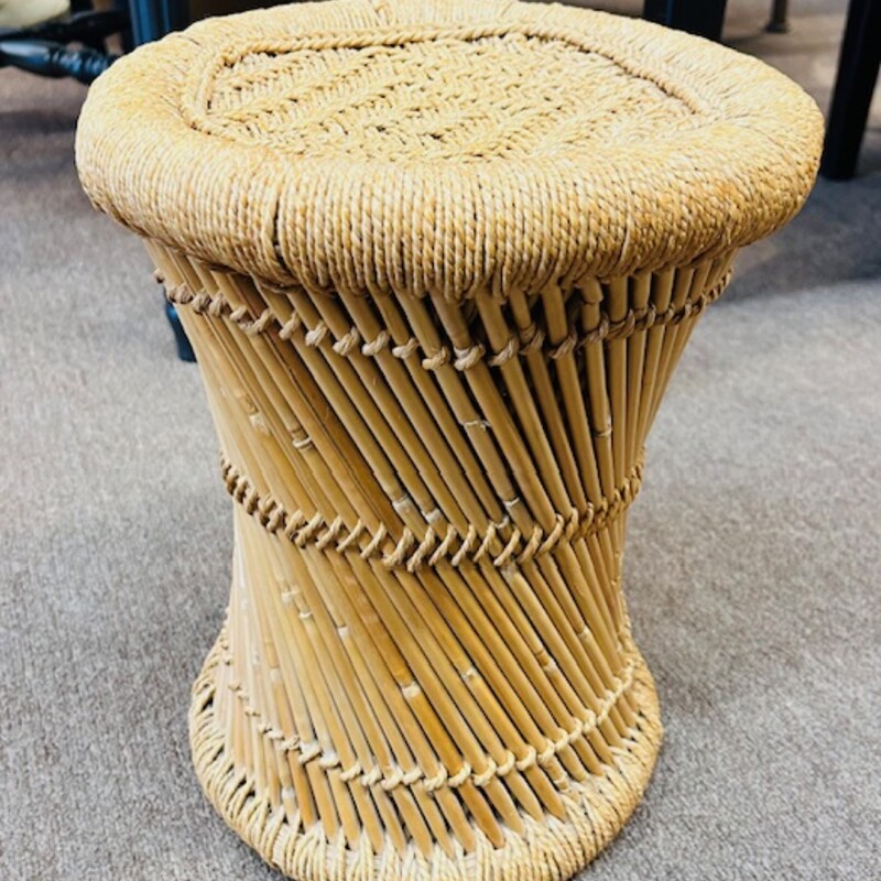 Pencil Reed Woven Stool