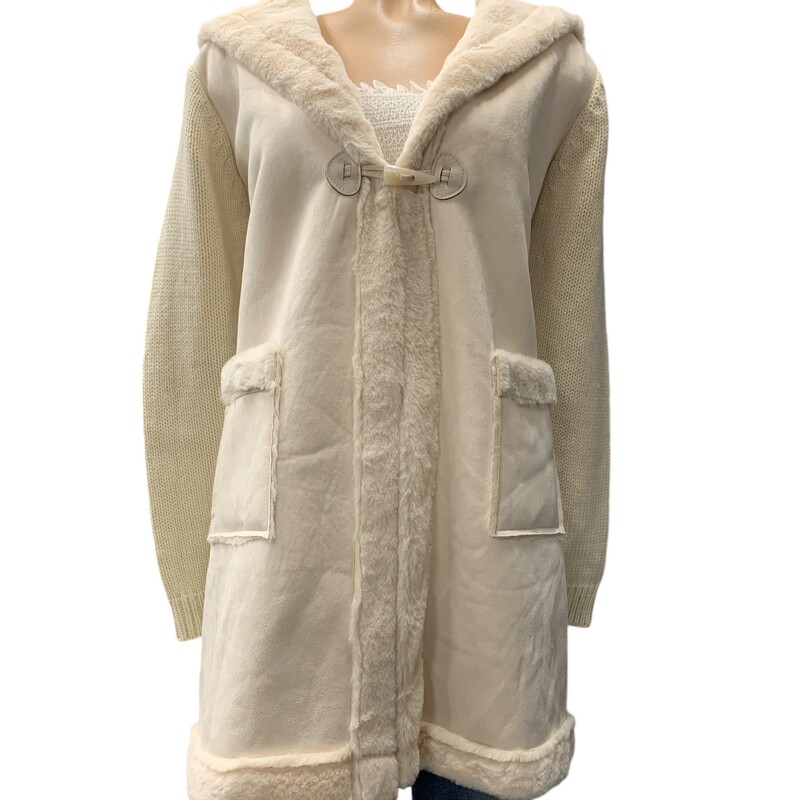 Cartise Long Cardigan, Beige, Size: L