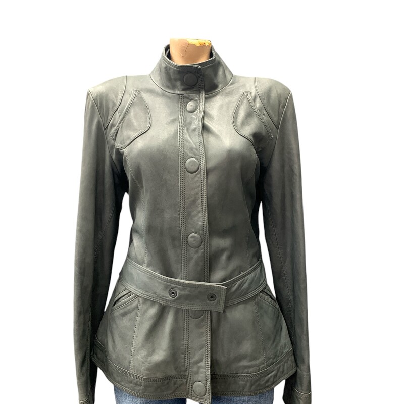 Danier Leather, Olvgren, Size: L