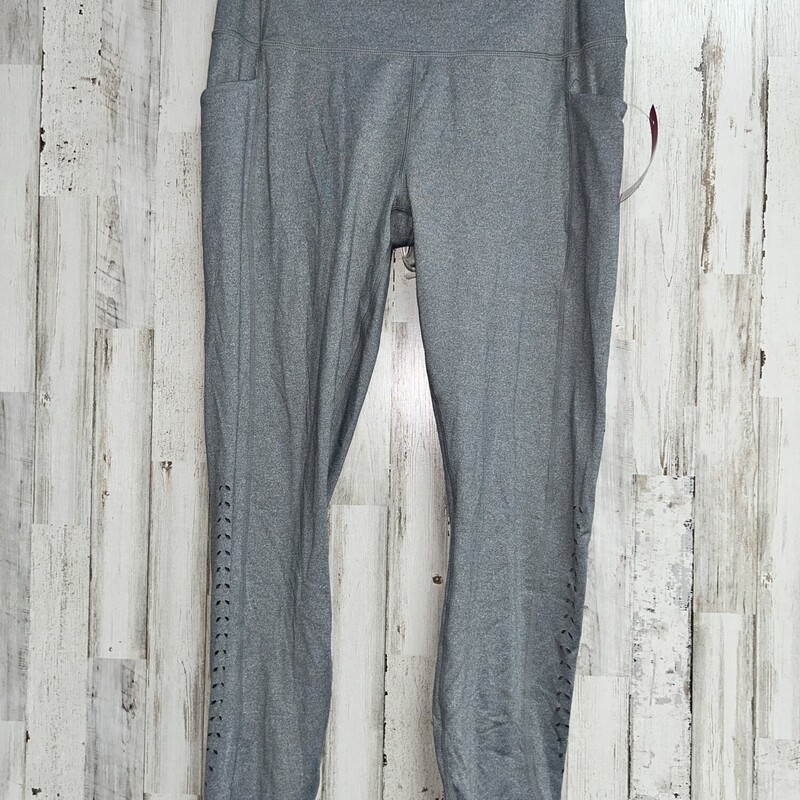 L Grey Cut Out Leggings