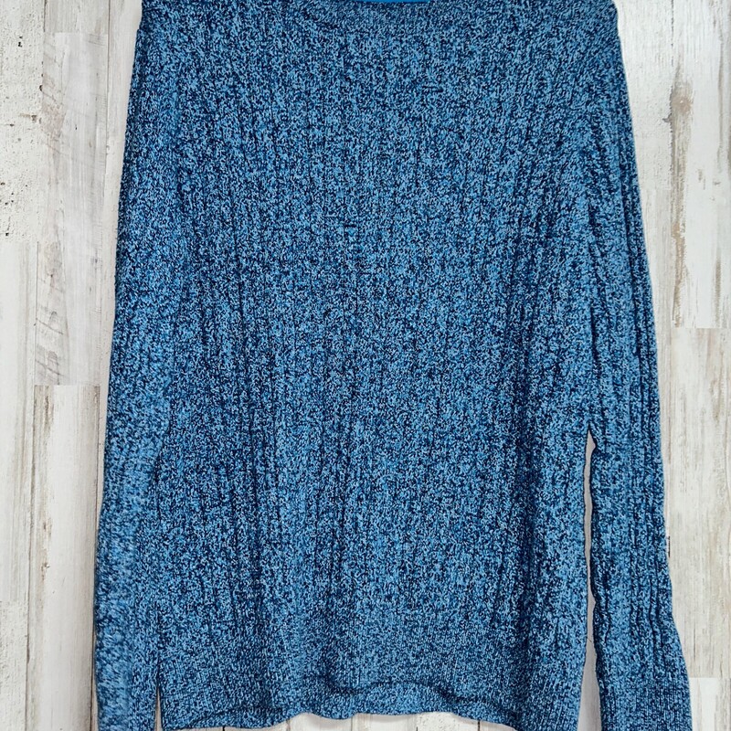 S Blue Heathered Sweater