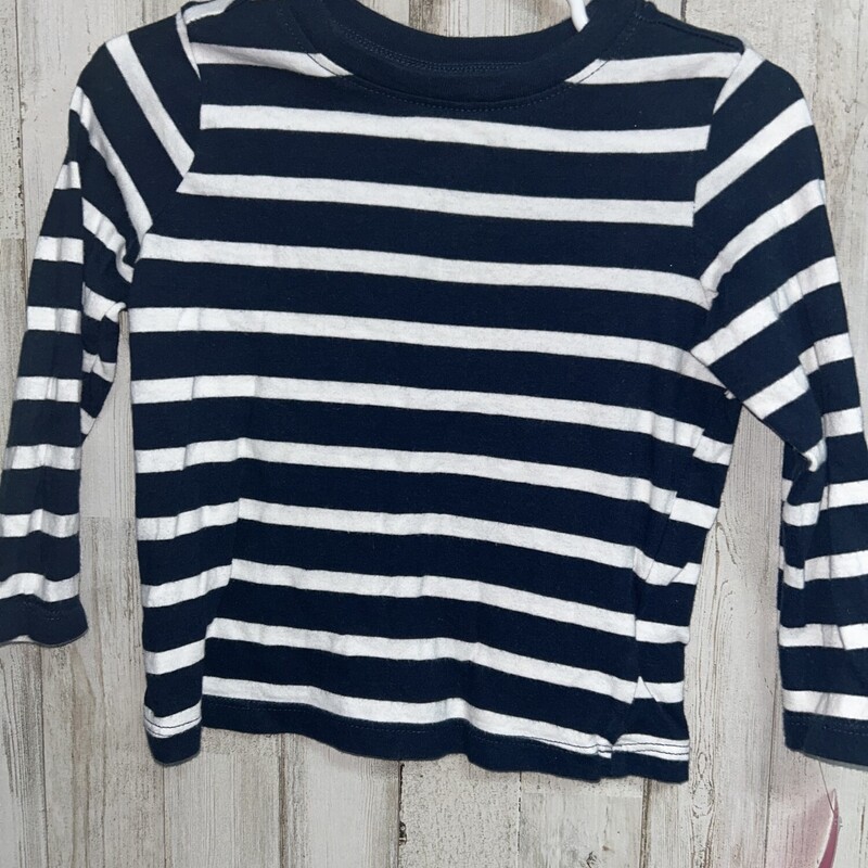 2T Navy Striped Tee