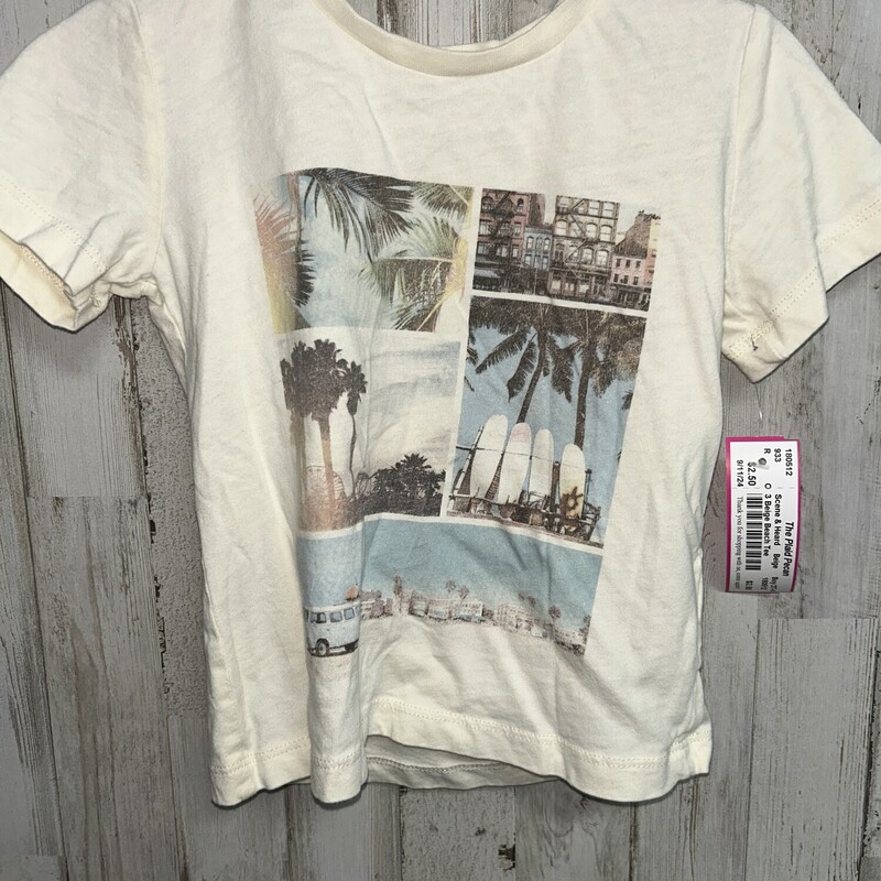 3 Beige Beach Tee