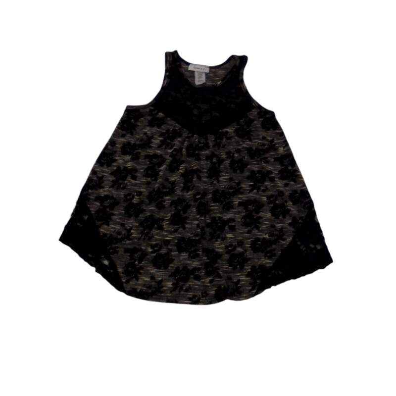 Tank (Black/Flowers)