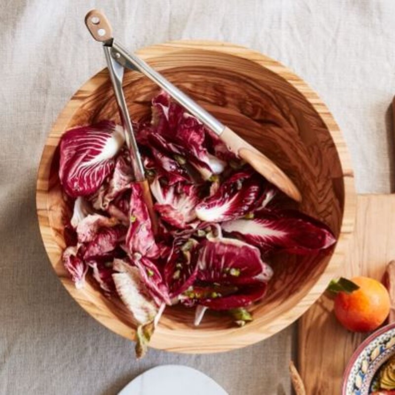 Williams Sonoma Olivewood Salad Bowl<br />
Retails $199<br />
Brown, Size: 12x4H