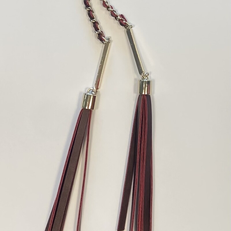 Gld/b/r Tassel Necklace