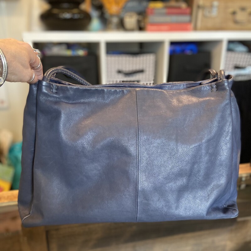 Blue Leather Purse