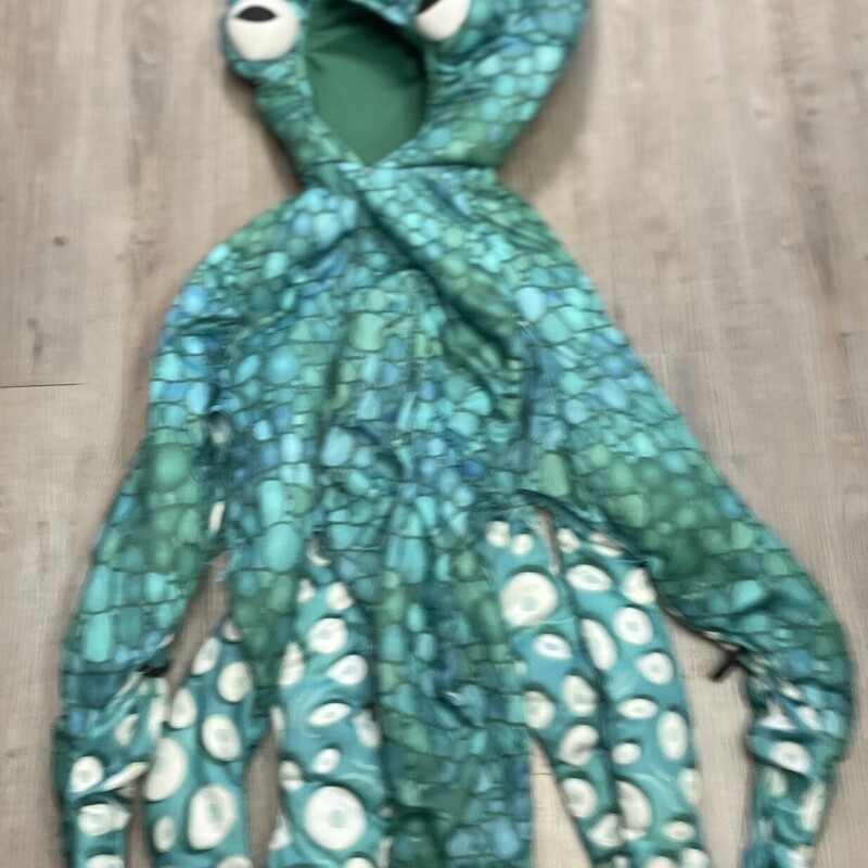 OctopusCostume, Green, Size: 4Y