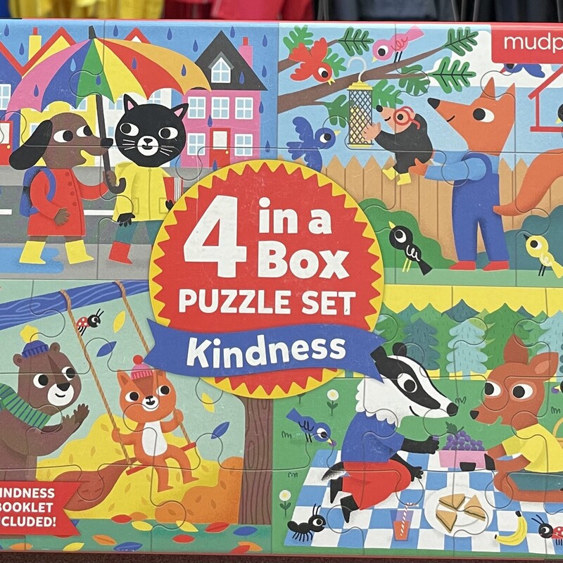 Mudpuppy 4 In A Box Puzzl, Multi, Size: 2Y+
Complete