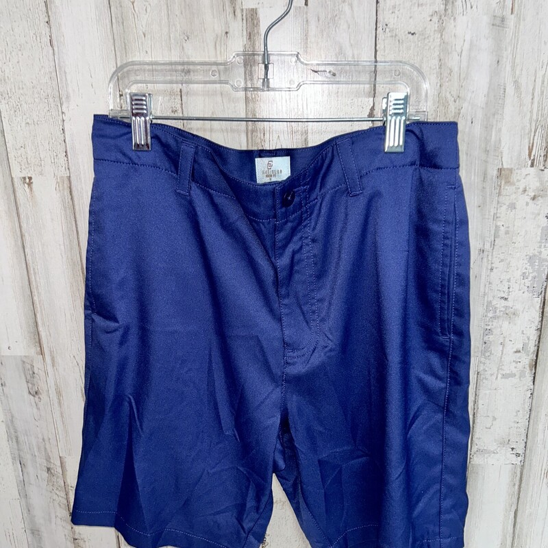 18 Blue Button Shorts, Blue, Size: Boy 10 Up