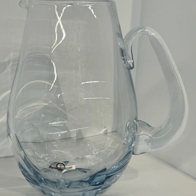 Strombergshyttan Crystal Pitcher
Blue Clear
Size: 8x9H