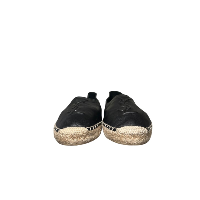 YSL Espadrilles Leather, Black, Size: 39.5

Date Code:KR 458573