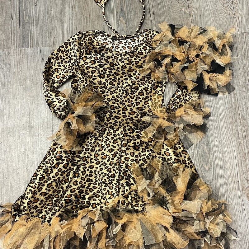 Cat Costume, Leopard, Size: 6-7Y